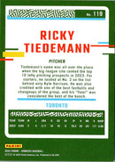 2023 Donruss Holo Blue Ricky Tiedemann