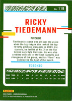 2023 Donruss Holo Blue Ricky Tiedemann #119