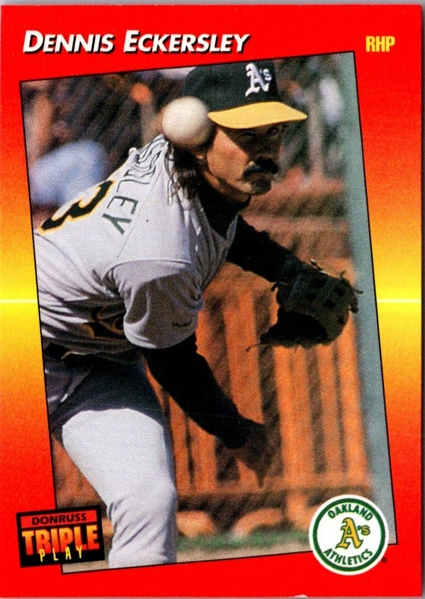 1992 Triple Play Dennis Eckersley #195