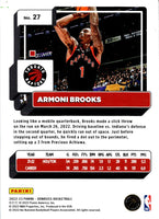 2022 Donruss Holo Laser Red/Gold Armoni Brooks #27