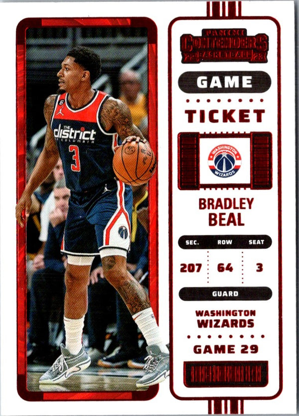 2023 Panini Prizm Draft Picks Red Ice Bradley Beal #64