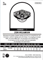 2022 Hoops Zion Williamson #296