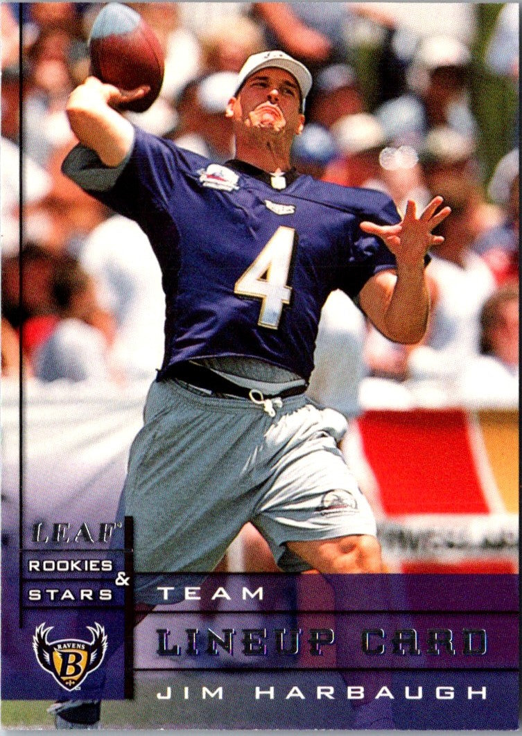 1998 Leaf Rookies & Stars Jim Harbaugh