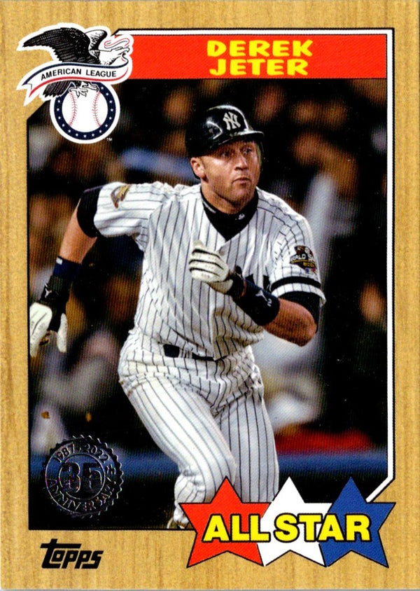 2022 Topps 1987 All-Star Baseball Derek Jeter #87AS-47