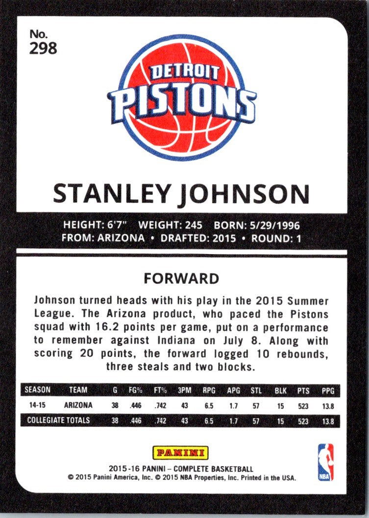 2015 Panini Complete Stanley Johnson