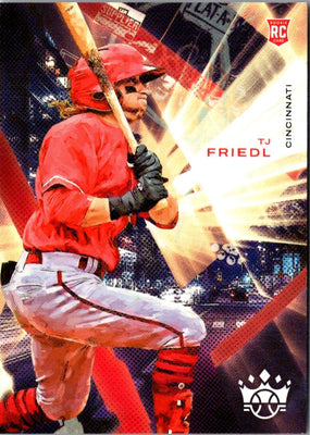 2022 Panini Diamond Kings Red Frame TJ Friedl #83