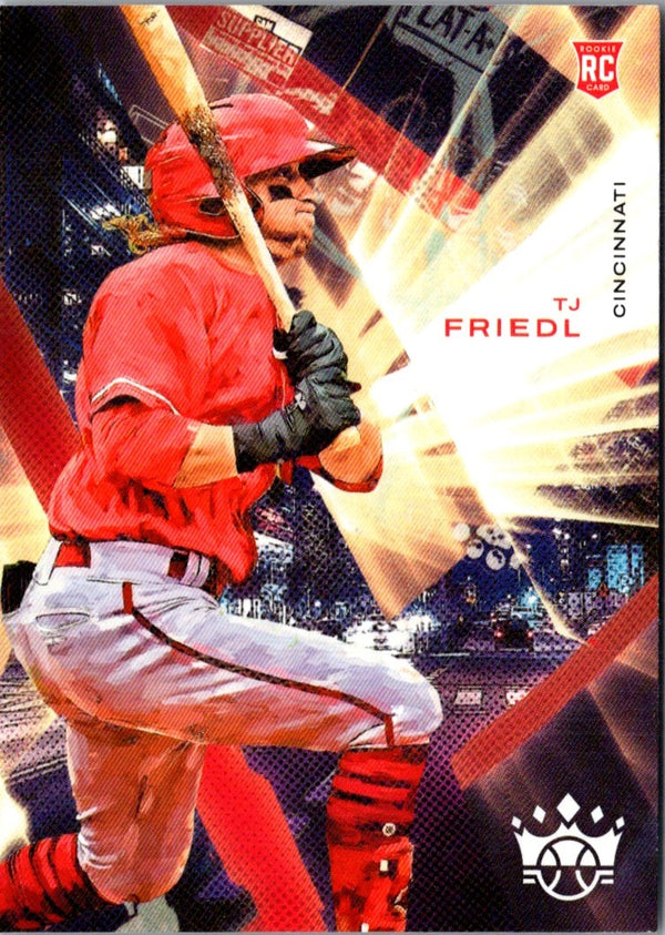 2022 Panini Diamond Kings Red Frame TJ Friedl #83