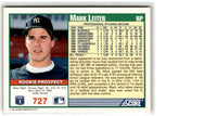 1991 Score Mark Leiter #727 Rookie