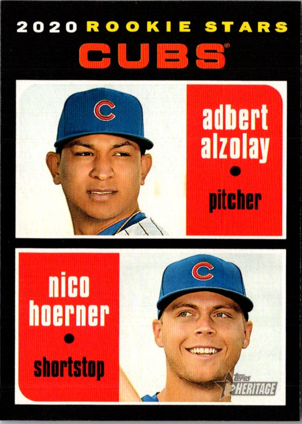 2020 Topps Heritage Adbert Alzolay/Nico Hoerner #121 Rookie