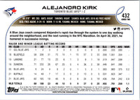 2022 Topps Alejandro Kirk #432