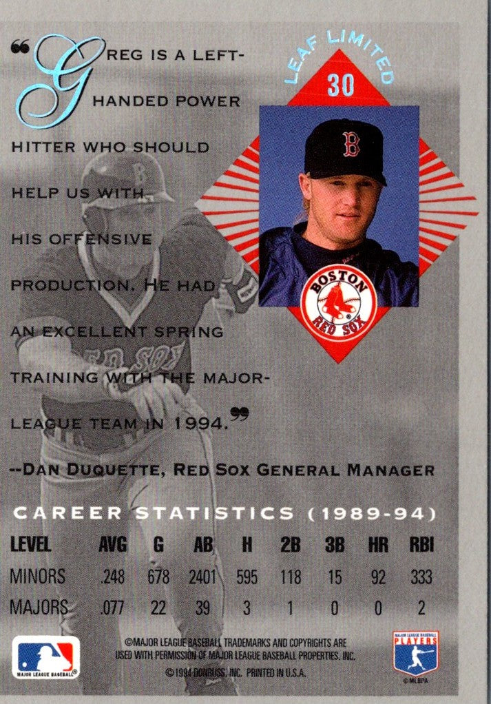 1994 Leaf Robby Thompson