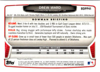 2013 Bowman Draft Picks & Prospects Chrome Drew Ward #BDPP41
