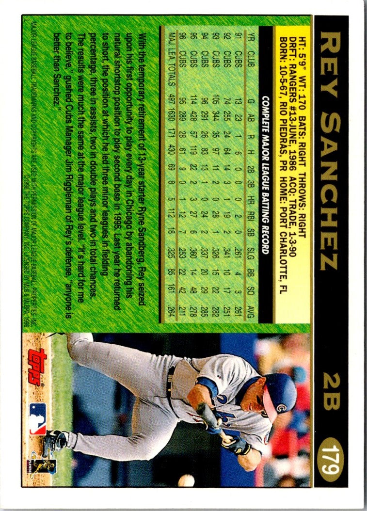 1997 Topps Rey Sanchez