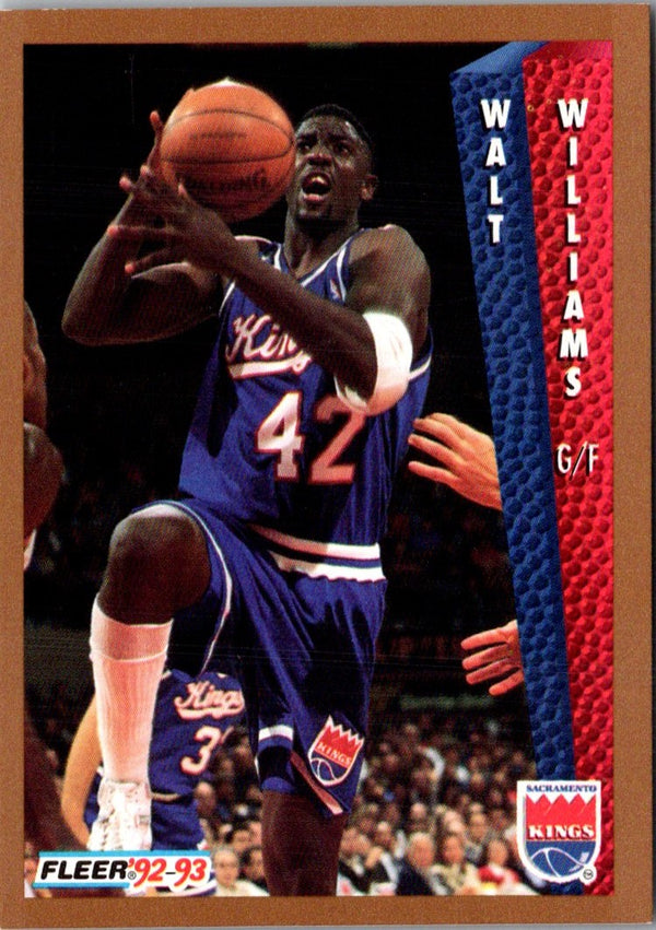 1992 Fleer Walt Williams #424 Rookie