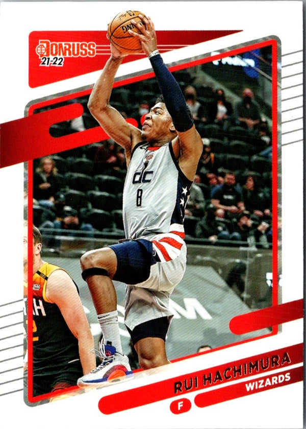 2021 Donruss Holo Red and Gold Laser Rui Hachimura #91