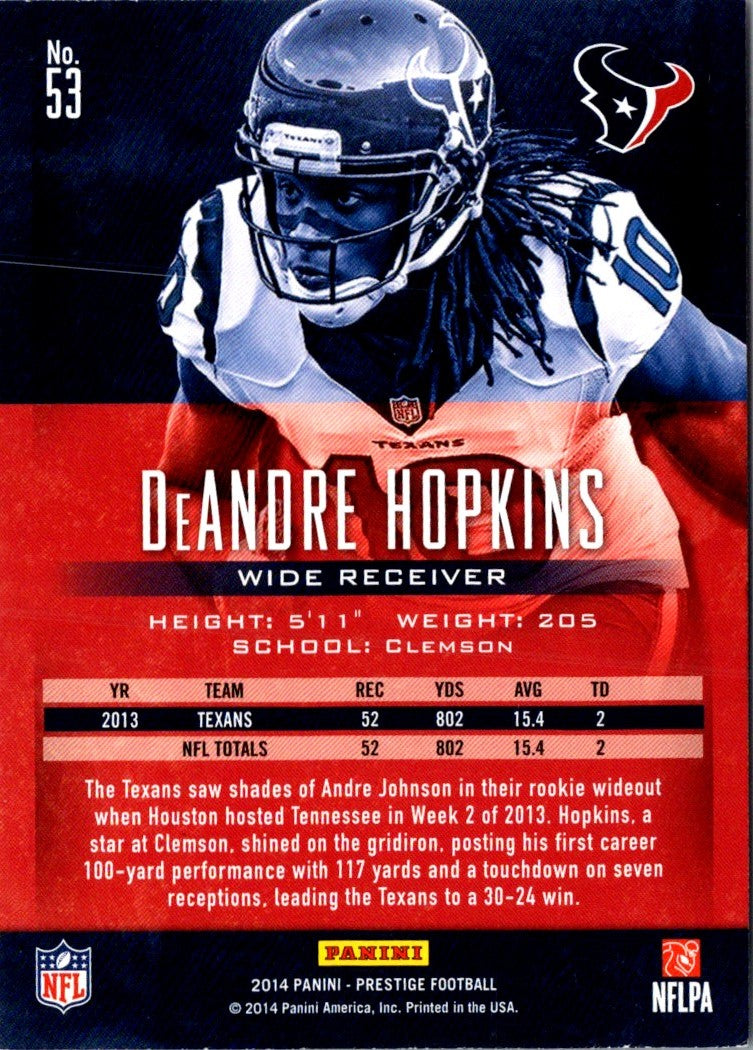 2014 Panini Prestige DeAndre Hopkins