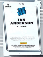 2021 Panini Chronicles Clearly Donruss Ian Anderson #25