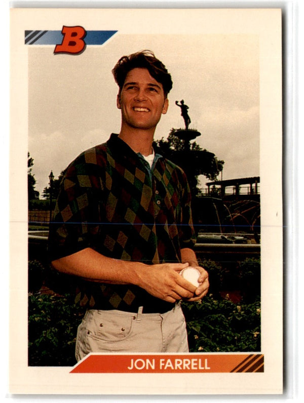 1992 Bowman Jon Farrell #393 Rookie