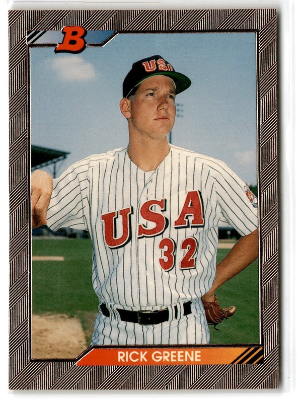 1992 Bowman Rick Greene #563 Rookie