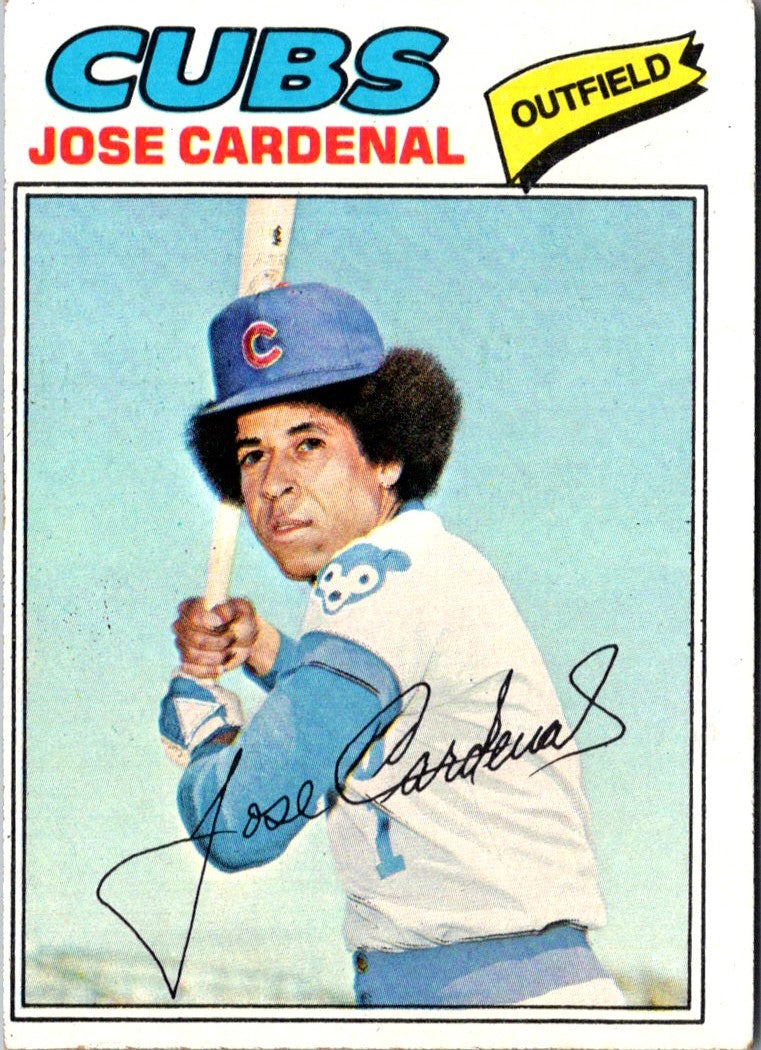 1977 Topps Jose Cardenal