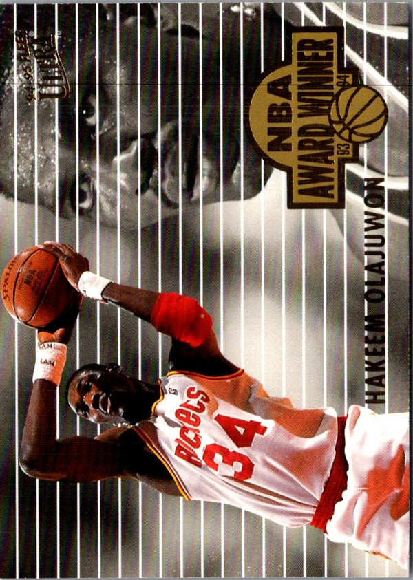 1994 Fleer NBA Award Winners Hakeem Olajuwon #3