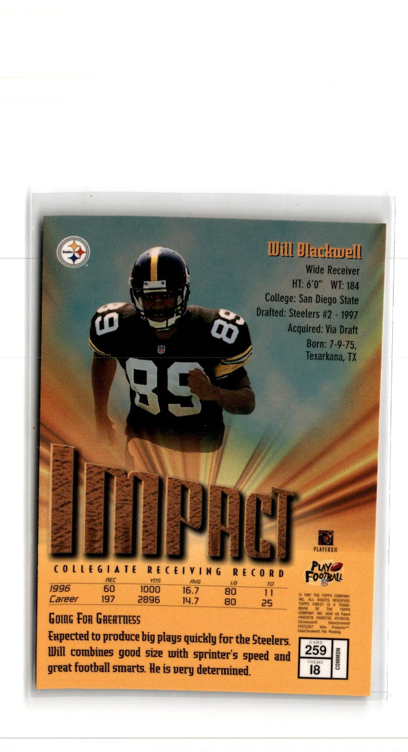 1997 Playoff Zone Rookies Will Blackwell