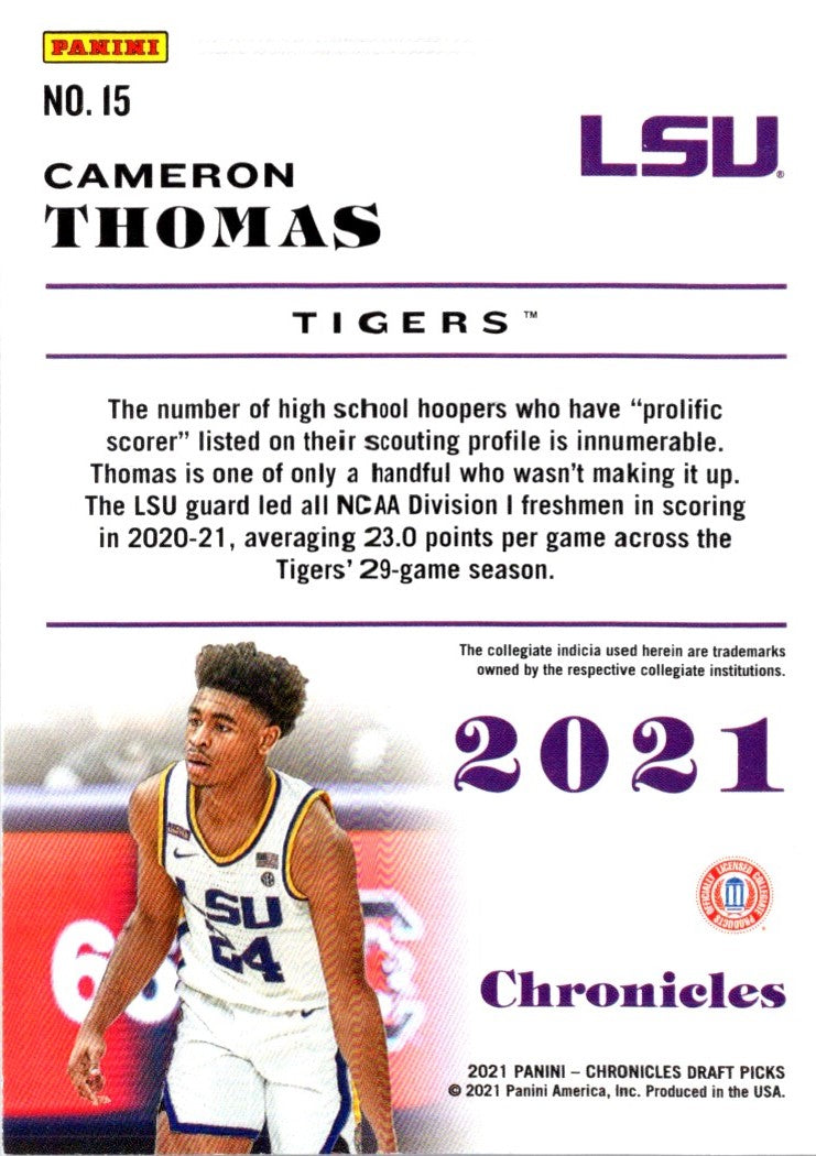 2021 Panini Cameron Thomas