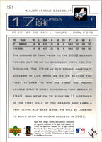 2003 Upper Deck Kazuhisa Ishii #191