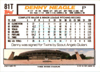 1992 Topps Traded Denny Neagle #81T