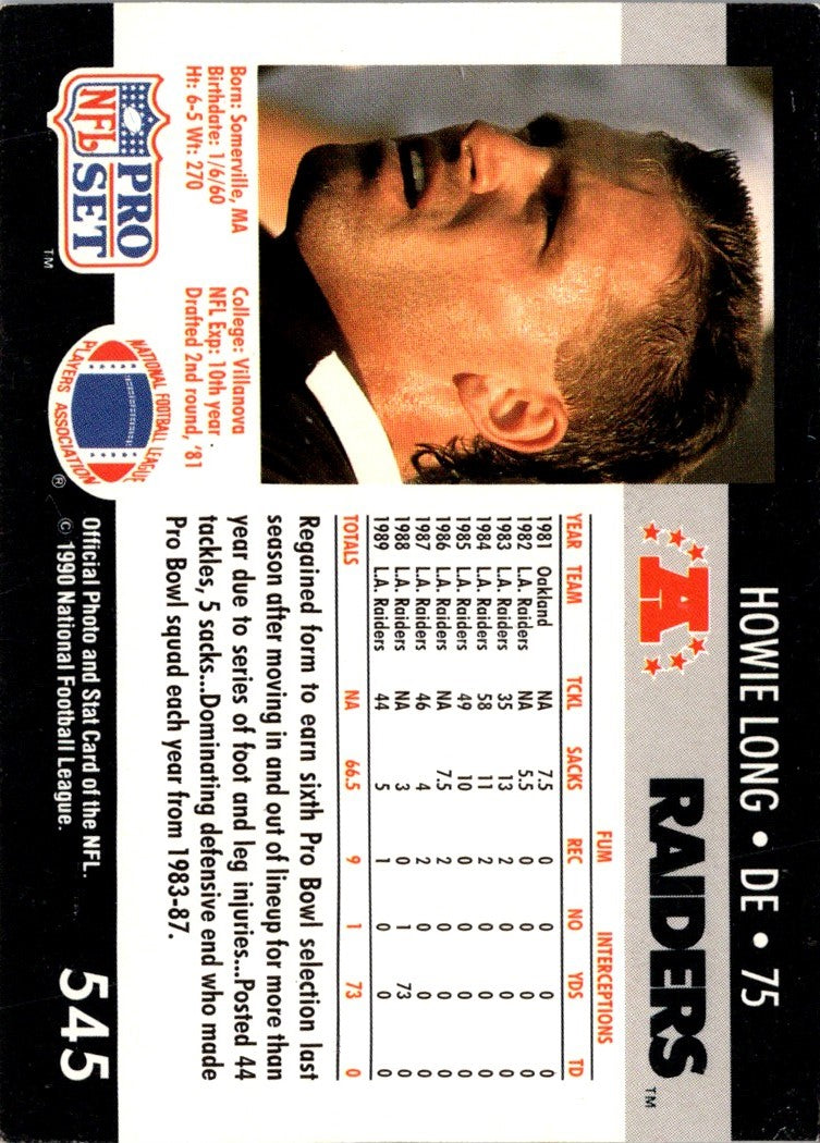 1990 Pro Set Howie Long