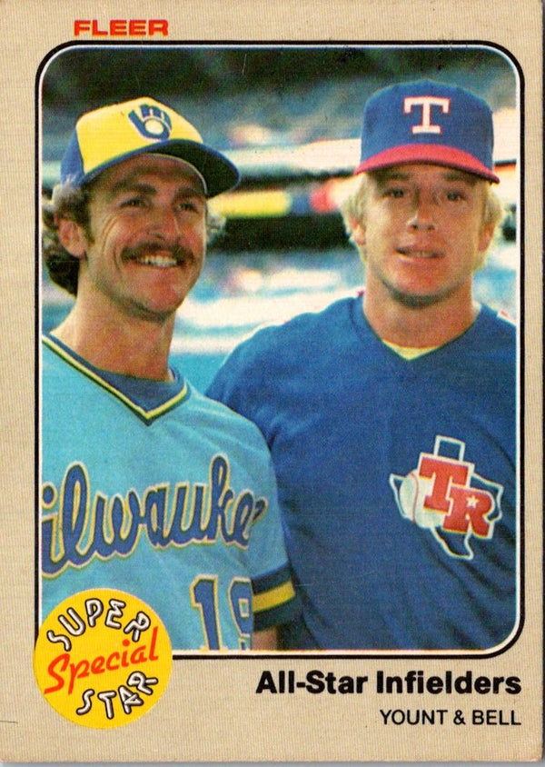 1983 Fleer Robin Yount/Buddy Bell #632