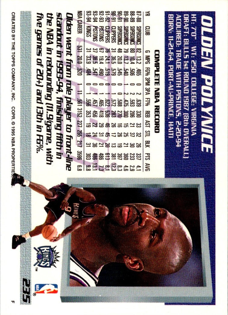 1994 Topps Olden Polynice