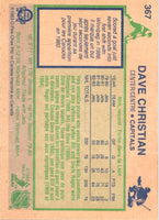 1983 O-Pee-Chee Dave Christian #367