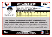 2006 Topps Dunta Robinson #257