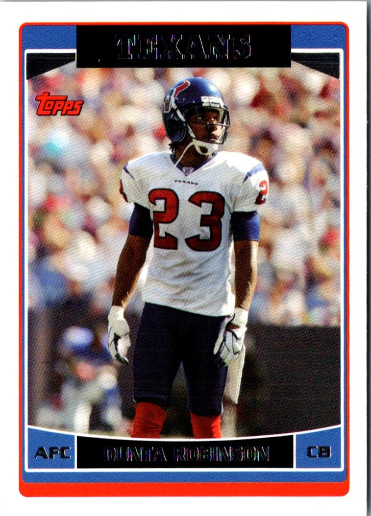 2006 Topps Dunta Robinson