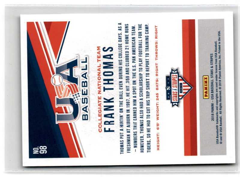 2018 Panini Stars & Stripes Longevity Frank Thomas