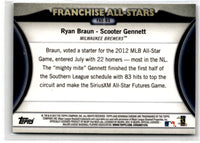 2012 Bowman Chrome Franchise All-Stars Ryan Braun/Scooter Gennett #FAS-BG
