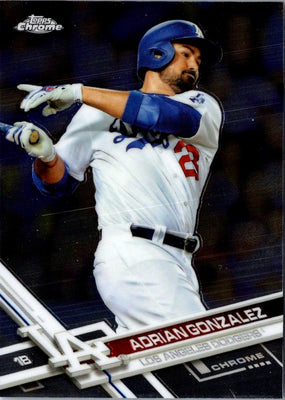 2017 Topps Chrome Adrian Gonzalez #105
