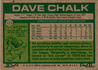 1977 Topps Dave Chalk #315