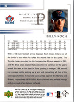 2002 Upper Deck Billy Koch #82