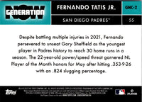 2022 Topps Chrome Update Generation Now Fernando Tatis Jr. #GNC-2