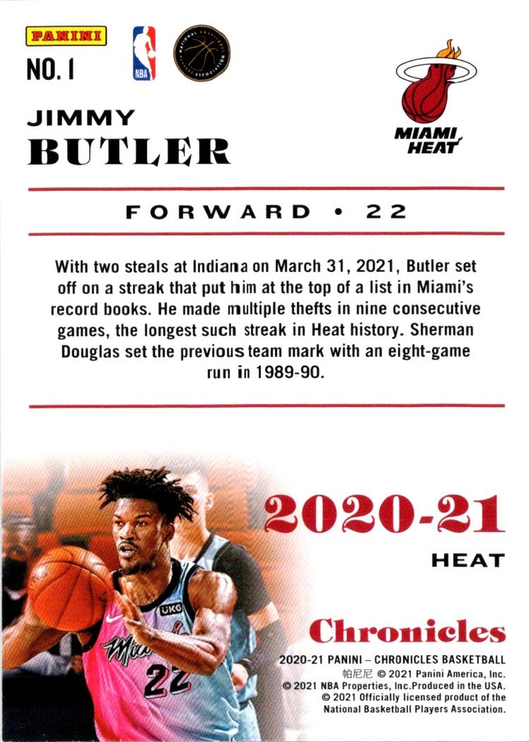 2021 Panini Black Jimmy Butler