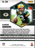 2021 Panini Mosaic Prizm Green Aaron Rodgers #206