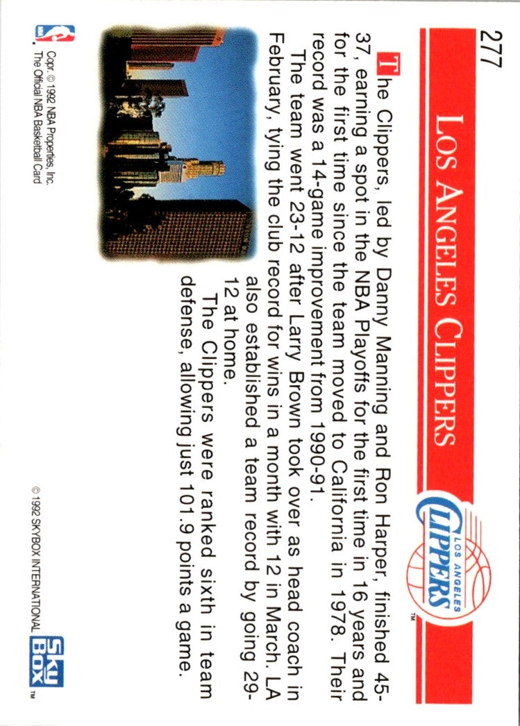 1992 Hoops Los Angeles Clippers