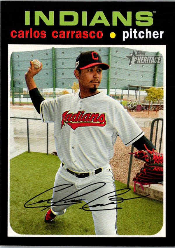 2020 Topps Heritage Carlos Carrasco #89