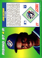 1992 Score 100 Rising Stars Juan Guzman #27