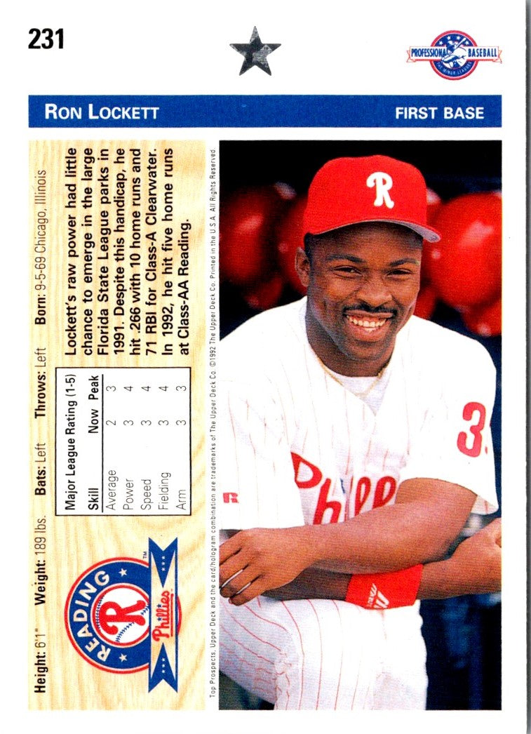 1992 Upper Deck Minors Ron Lockett