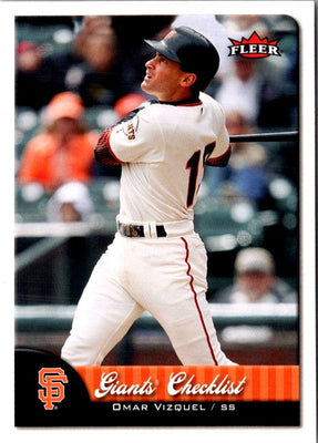 2007 Fleer Omar Vizquel #394