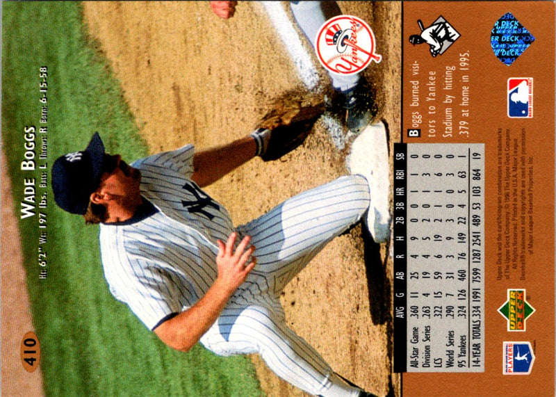 1996 Upper Deck Wade Boggs