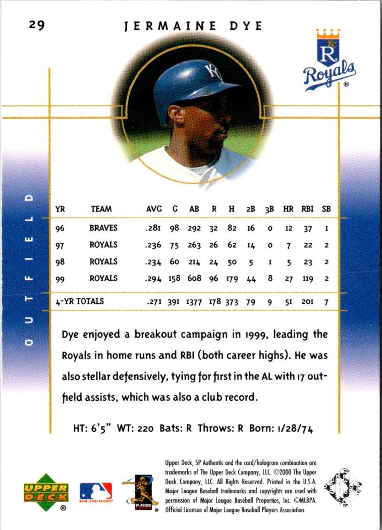 2000 SP Authentic Jermaine Dye